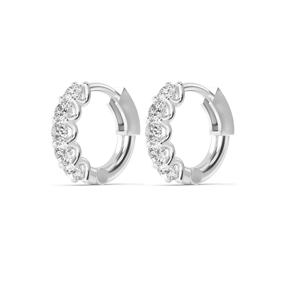 Round Huggie Earrings