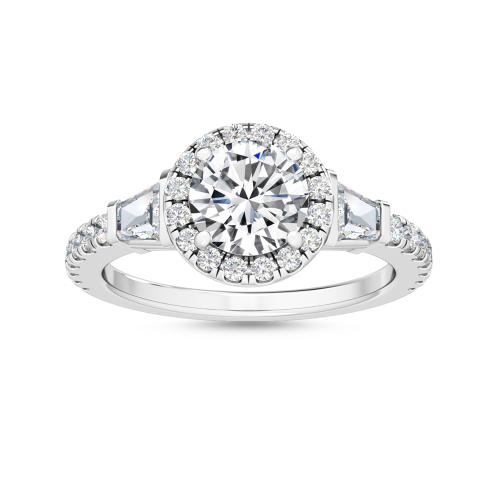 Round Diamond Halo Ring