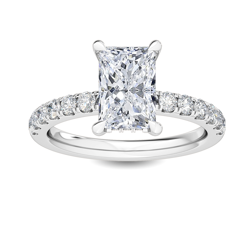 Radiant Diamond Pavé Ring