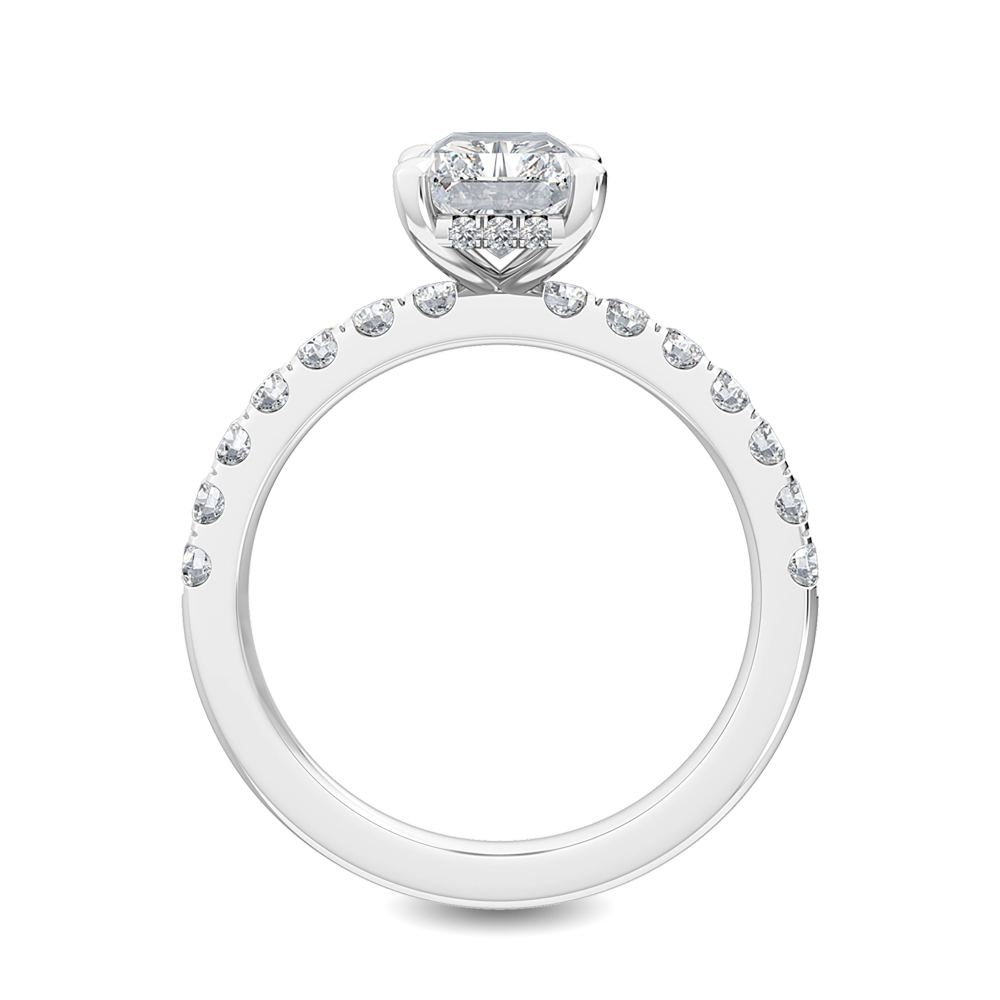 Radiant Diamond Pavé Ring