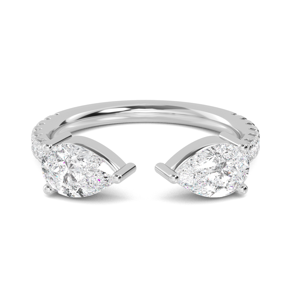 Pear Diamond Toi Et Moi Band