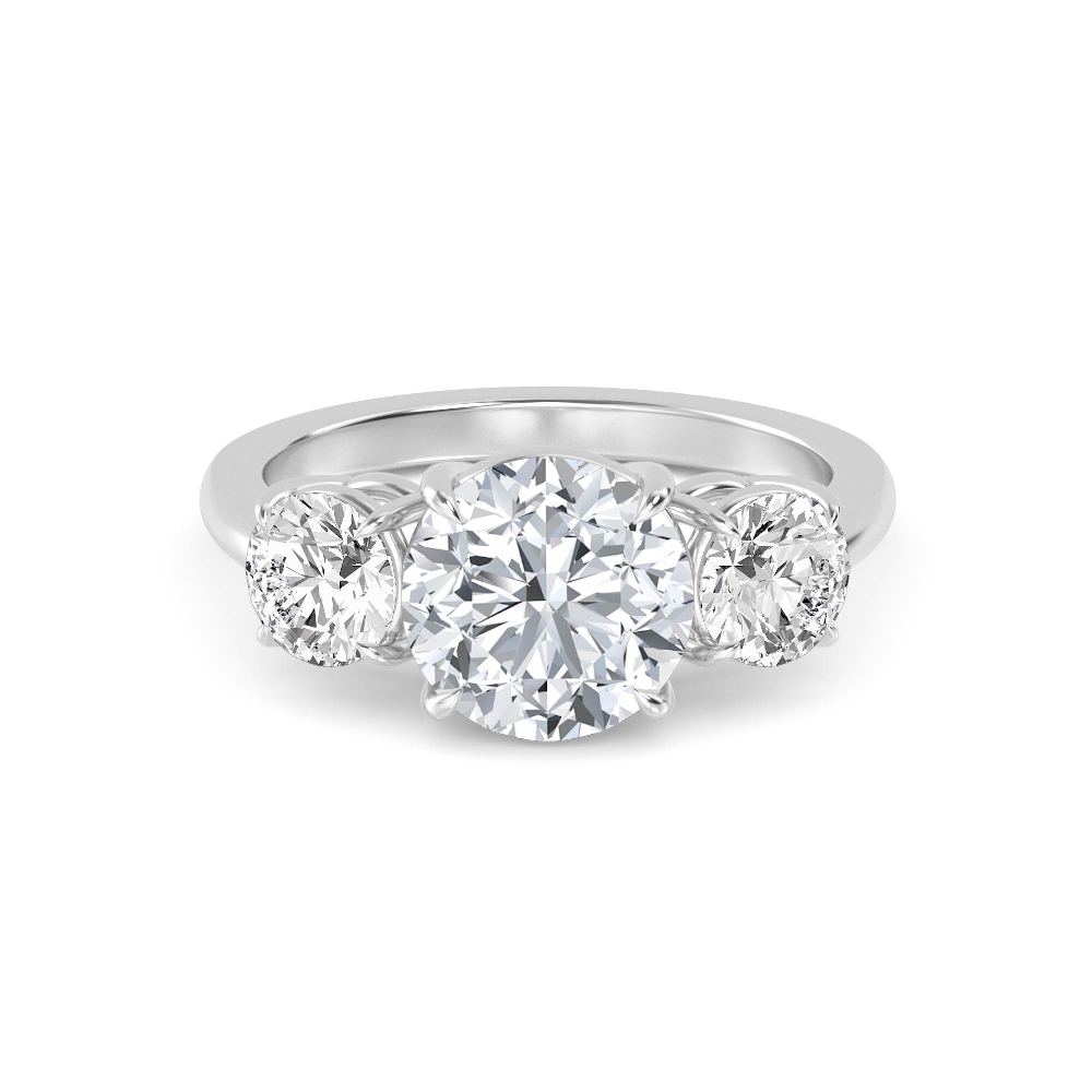 Three-Stone Diamond Engagement Ring