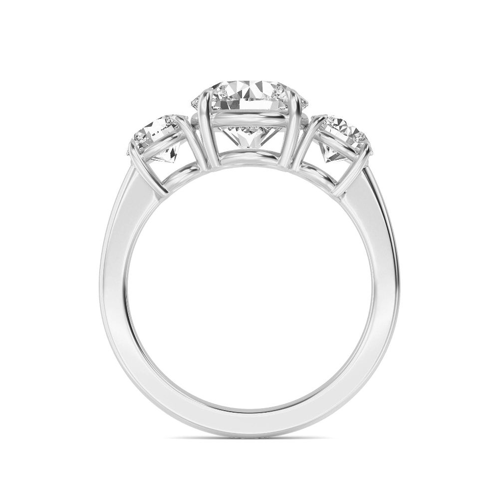Three-Stone Diamond Engagement Ring
