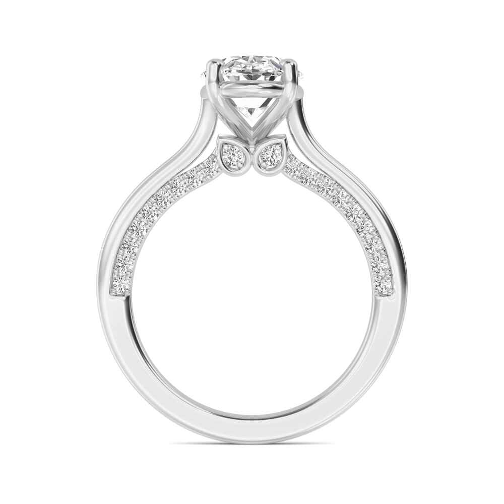 Oval Diamond Pavé Ring