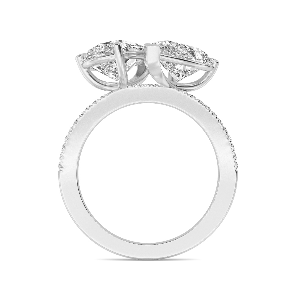 Pear Diamond Toi Et Moi Ring