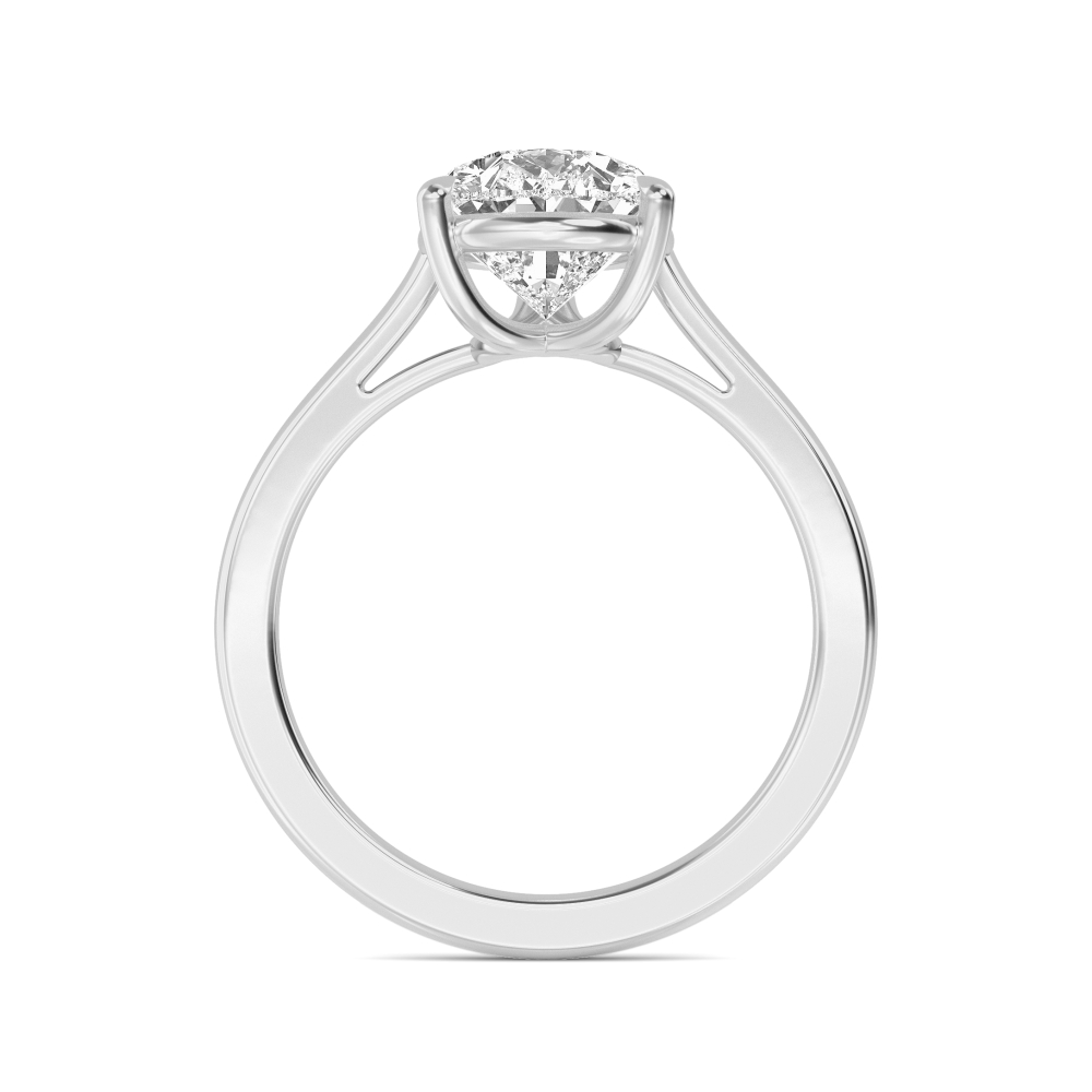 Pear Diamond Solitaire Ring