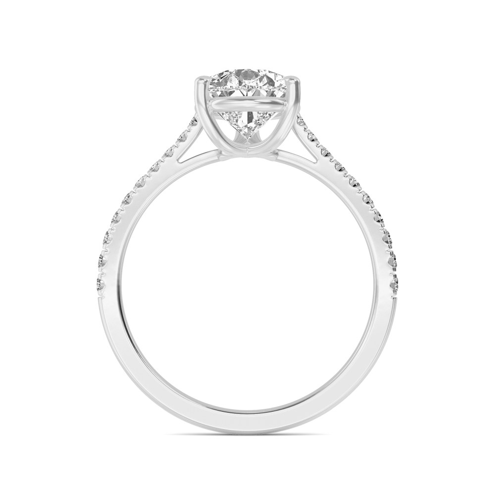 Pear Diamond Pavé Ring