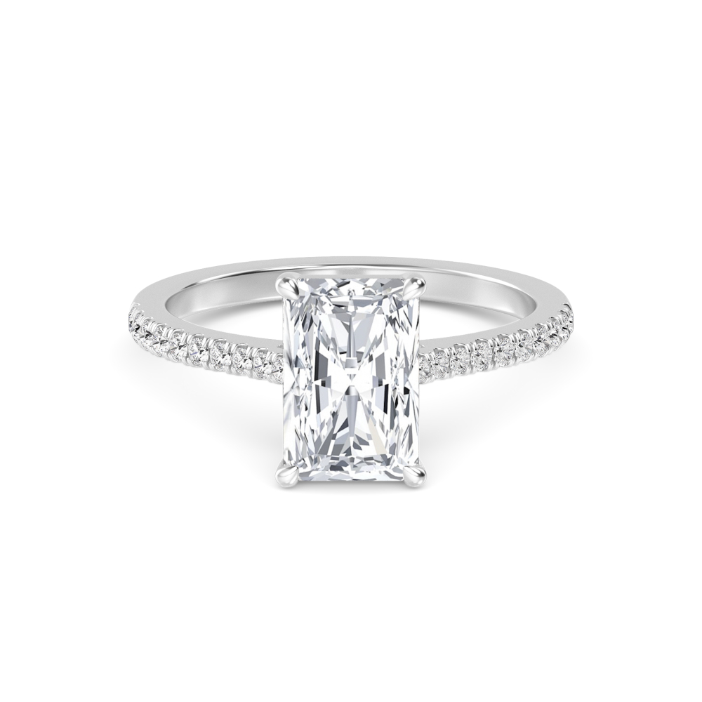 Radiant Diamond Pavé Ring