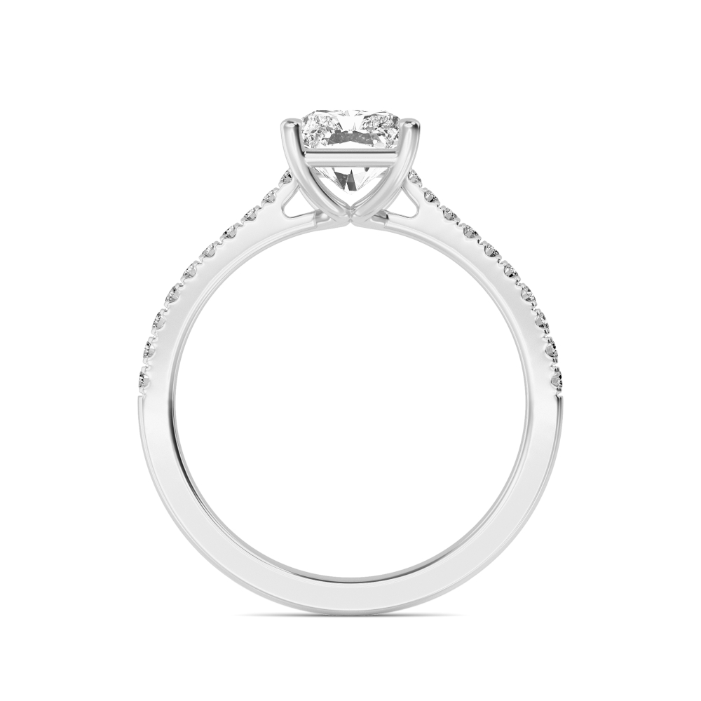 Radiant Diamond Pavé Ring