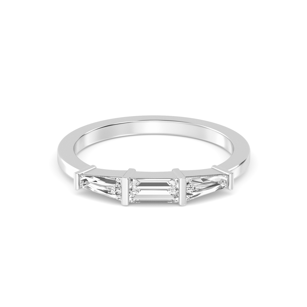 Tapered Baguette Diamond Band