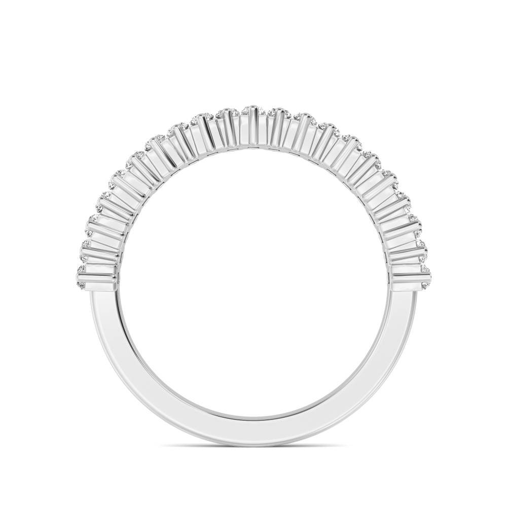Baguette Diamond Half Eternity Band