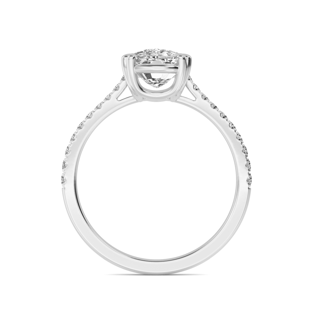 Cushion Diamond Pavé Ring