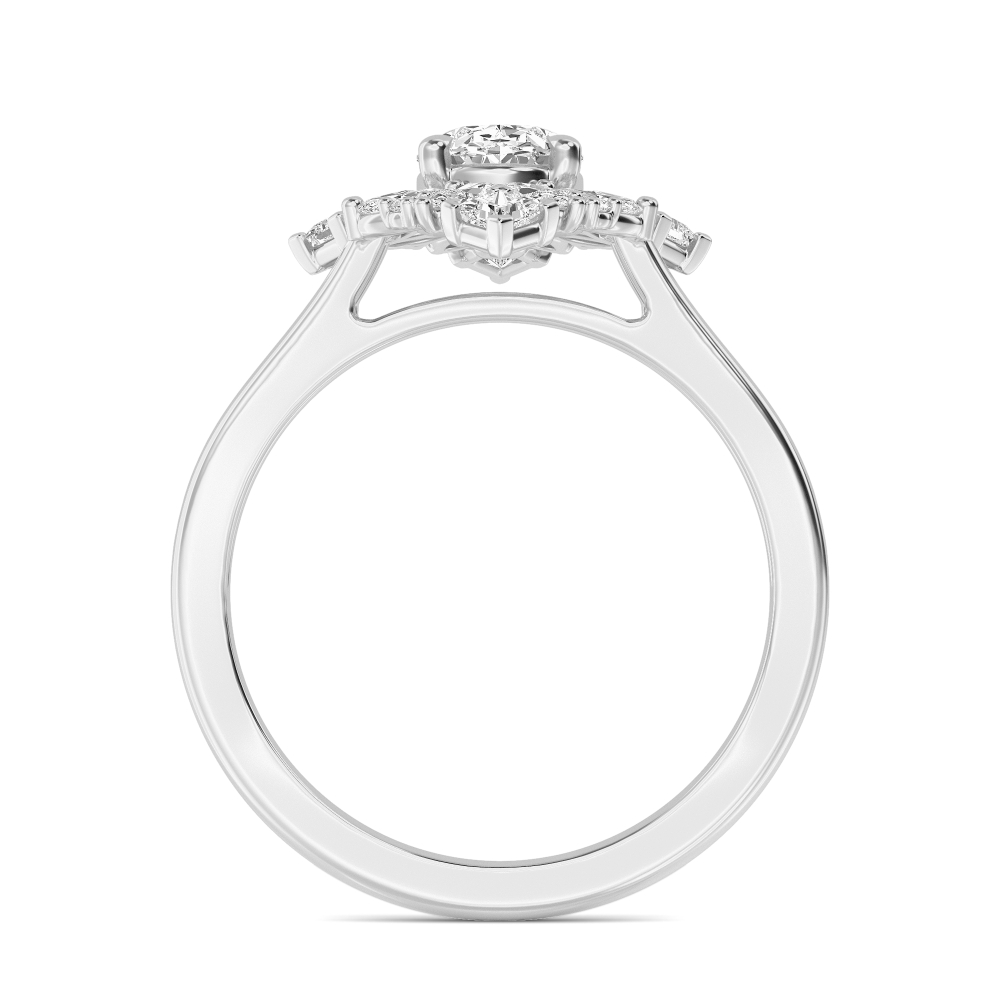 Vintage-Inspired Oval Diamond Ring