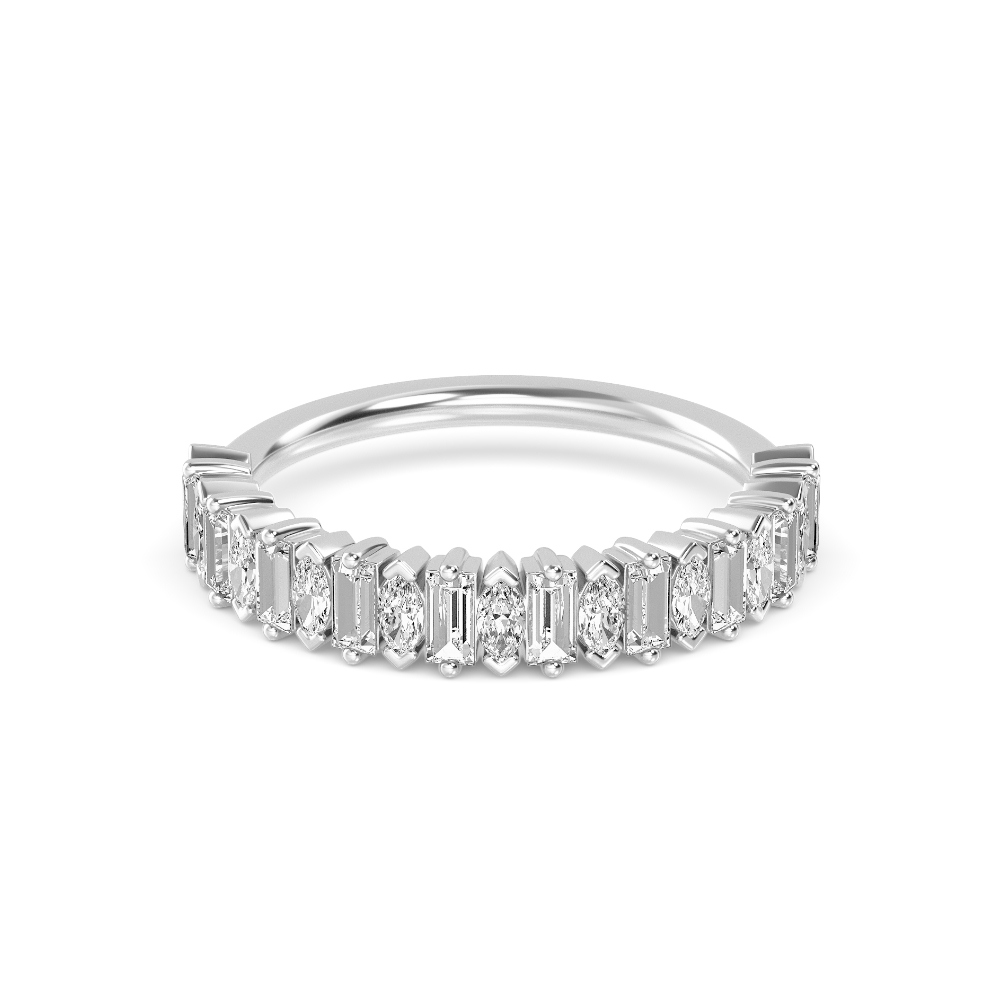 Baguette and Marquise Diamond Band